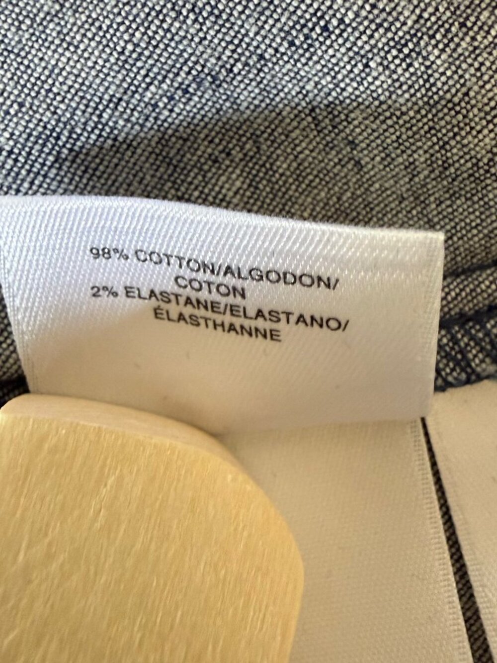 Anne Klein Lightweight Denim Gold Zipper  Shift Dress  Sz 6 - Picture 9 of 11